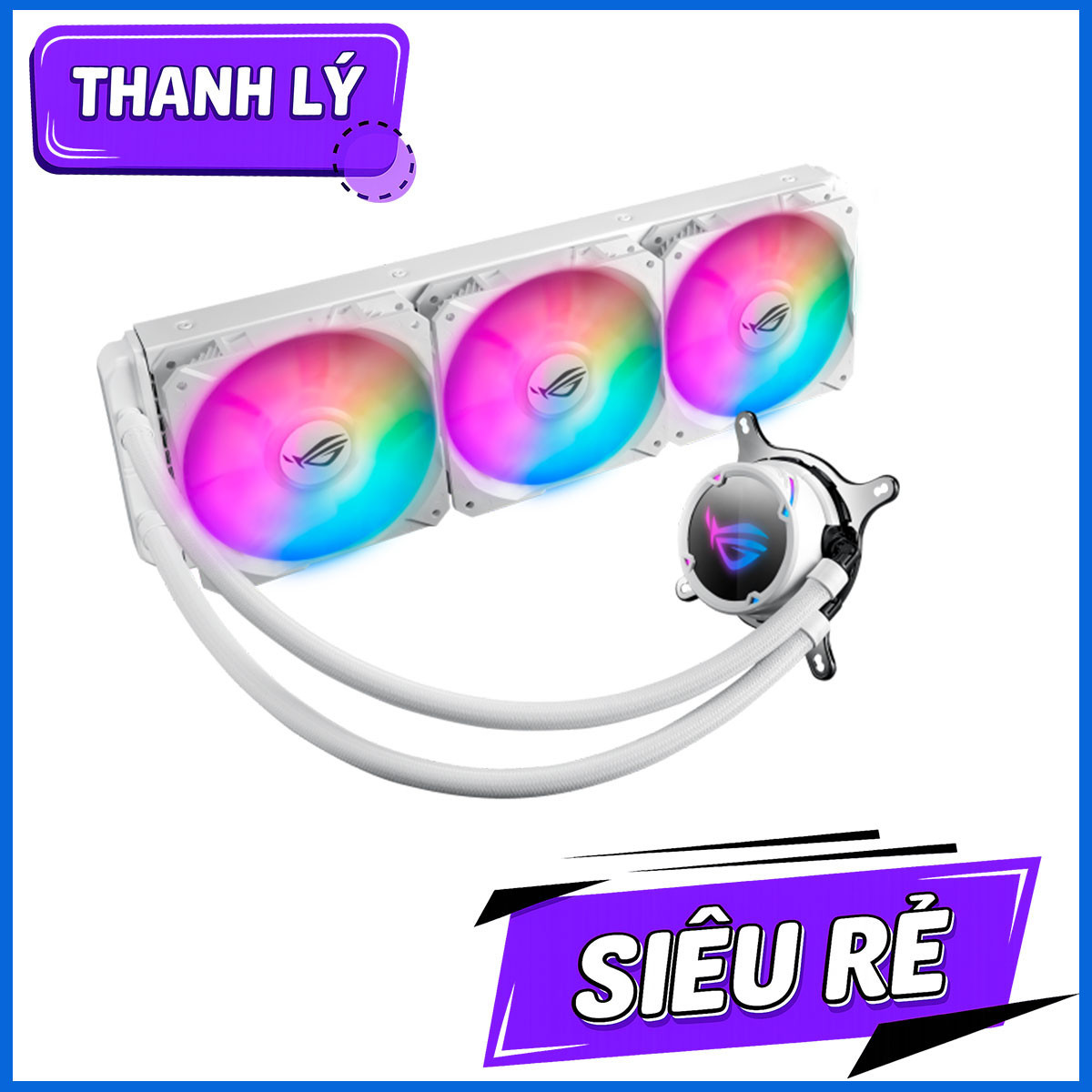 Tản nhiệt nước Asus Rog Strix LC 360 RGB White Edition