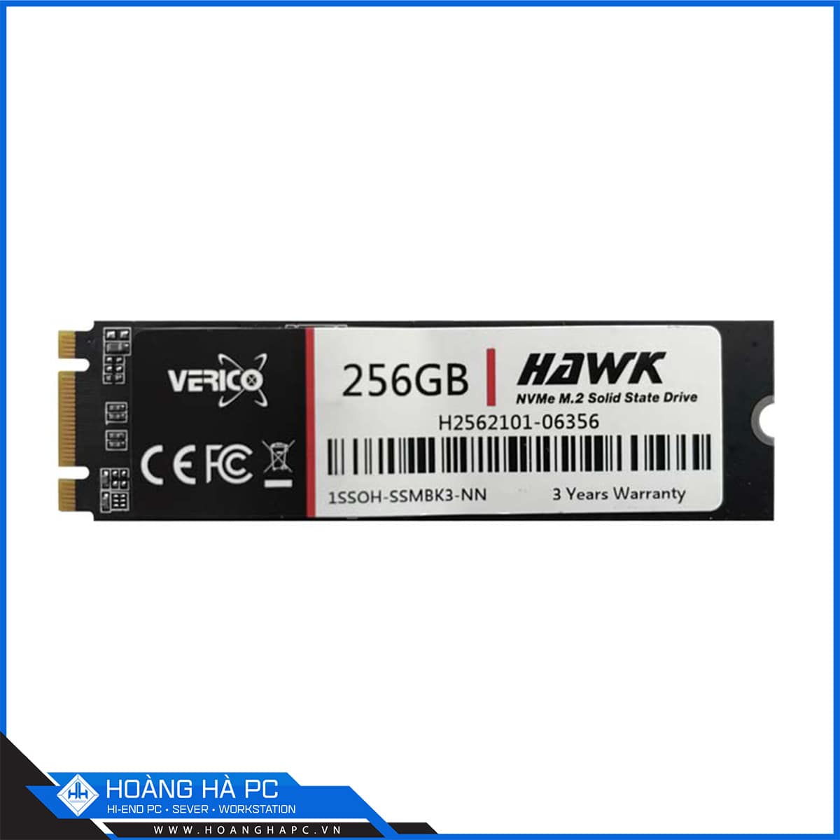 SSD 256G Verico Hawk NVMe PCIe Gen3x2 M.2 2280