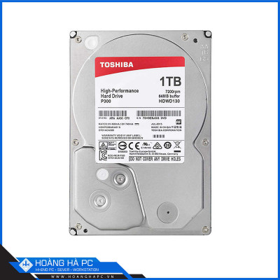 Ổ Cứng HDD Toshiba P300 1TB (3.5 inch, Sata3 6Gb/s, Cache 64MB, 7200rpm)