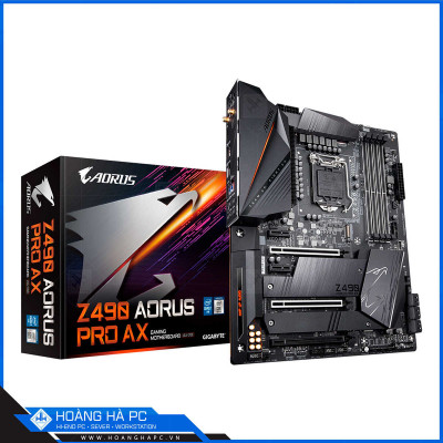Mainboard GIGABYTE Z490 AORUS PRO AX (Intel Z490, Socket 1200, ATX, 4 khe RAM DDR4)