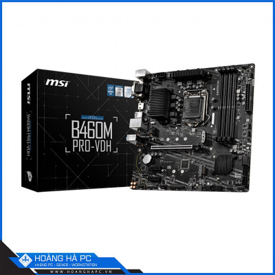 Mainboard MSI B460M PRO-VDH (Intel B460, Socket 1200, m-ATX, 2 khe RAM DDR4)