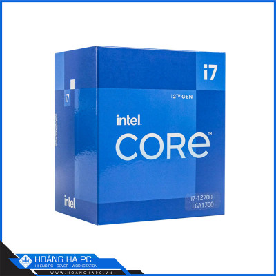 CPU Intel Core i7-12700 (Up To 4.80GHz, 12 Nhân 20 Luồng, 25M Cache, Alder Lake)