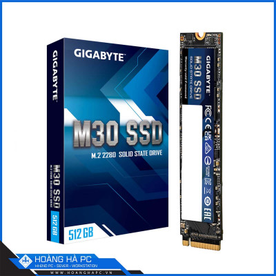 Ổ cứng SSD GIGABYTE M30 512GB M.2 PCLE (Đọc 3500MB/s - Ghi 2600MB/s) 