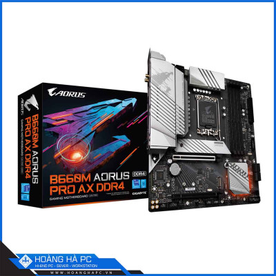 Mainboard Gigabyte B660M AORUS PRO AX DDR4 (Intel B660, LGA 1700, m-ATX, 4 khe Ram DDR4)