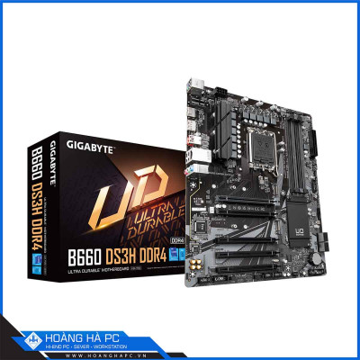 Mainboard Gigabyte B660 DS3H DDR4 (Intel B660, LGA 1700, ATX, 4 khe Ram DDR4)
