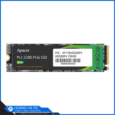 SSD Apacer AS2280P4 M.2 PCIE 256G PCI-E Gen3x4 (Đọc 2100MB/s - Ghi 1300MB/s)
