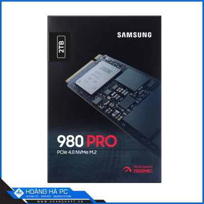 Ổ cứng SSD Samsung 980 PRO 2TB PCIe NVMe 4.0x4 (Đọc 7000/s - Ghi 5100MB/s)