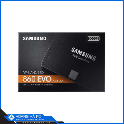 Ổ Cứng SSD Samsung 860 EVO 500GB (2.5 inch, Sata3, Đọc 550MB/s, Ghi 520MB/s)
