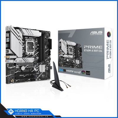 Mainboard ASUS PRIME B760M-A WIFI D4 (Intel B760, Socket LGA1700, mATX, 4 khe Ram DDR4)