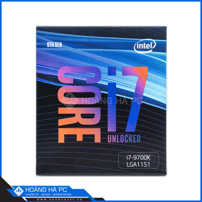 CPU Intel Core i7-9700K (3.6GHz Turbo Up To 4.9GHz, 8 nhân 8 luồng, 16MB Cache, Coffee Lake) 