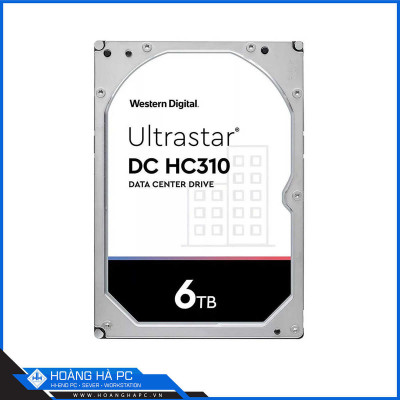 Ổ Cứng HDD Western Enterprise Ultrastar DC HC310 6TB (3.5 inch, Sata3 6Gb/s, 256MB Cache, 7200rpm)
