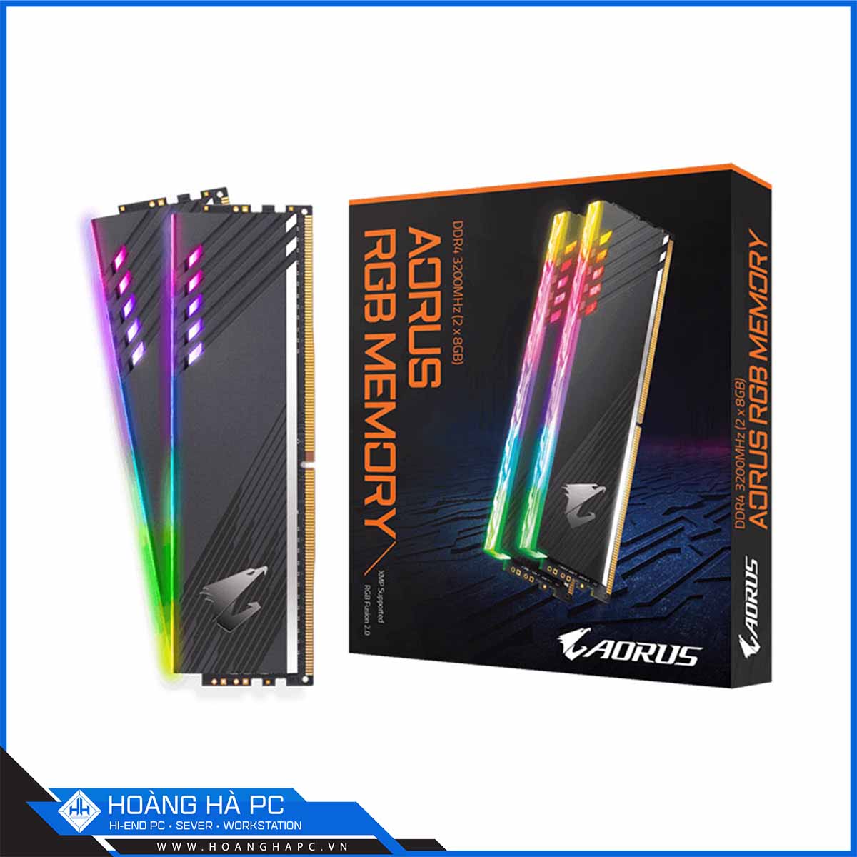 Bộ nhớ Gigabyte AORUS RGB (GP AR36C18S8K2HU416R) 16GB (2x8GB) DDR4 3600Mhz