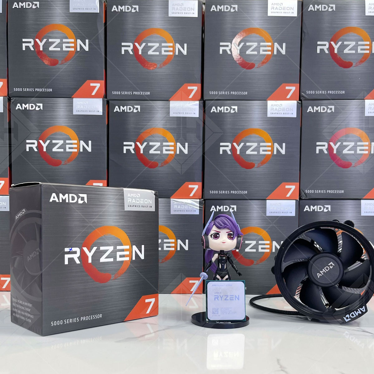 CPU AMD Ryzen 7 5700G (3.5GHz Turbo Up To 4.6 GHz, 8 Nhân 16 Luồng, 20MB Cache, AM4)