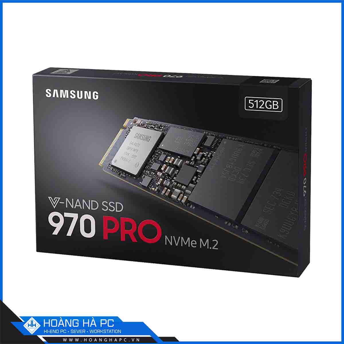 Ổ cứng SSD Samsung 970 Pro 512GB M.2 PCIe NVMe 3x4 (Đọc 3500MB/s - Ghi 2300MB/s)