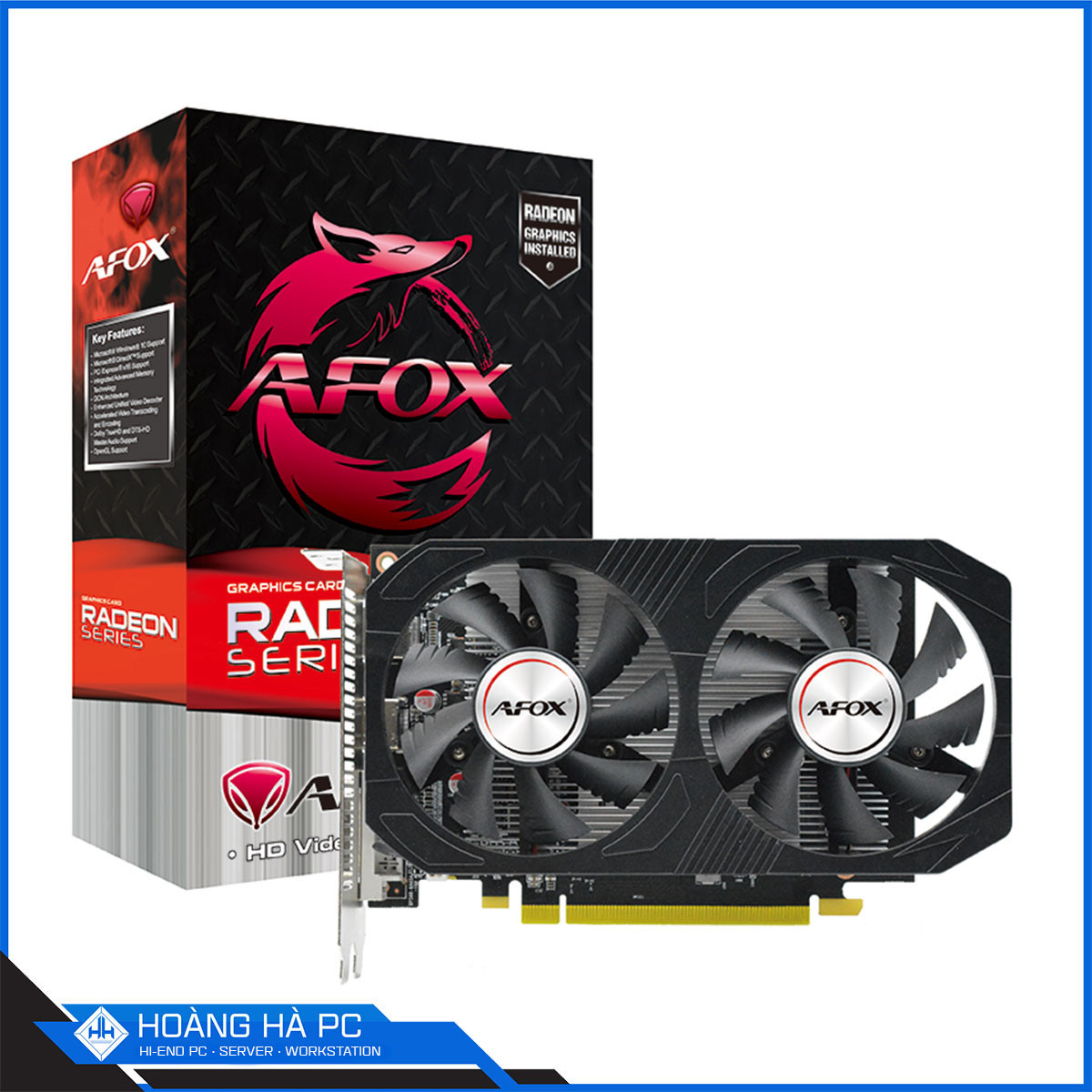 VGA AFOX RX 550 4GB (GDDR5, 128-bit, DVI+HDMI+DP)