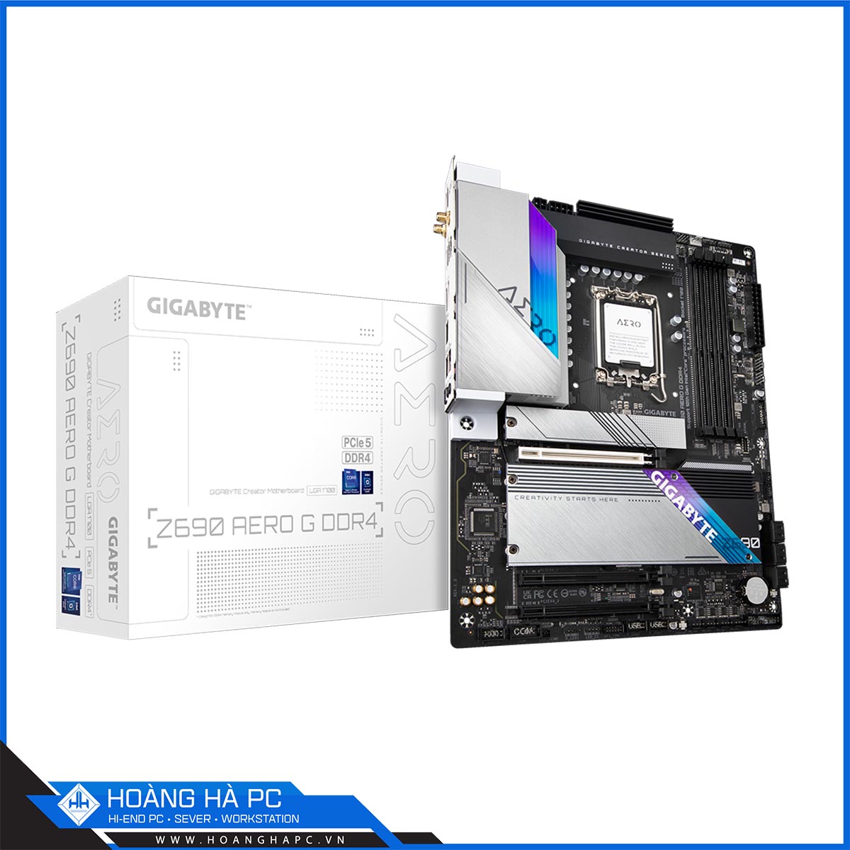 Mainboard Gigabyte Z690 AERO G (Intel Z690, Socket 1700, ATX, 4 khe Ram DDR4)