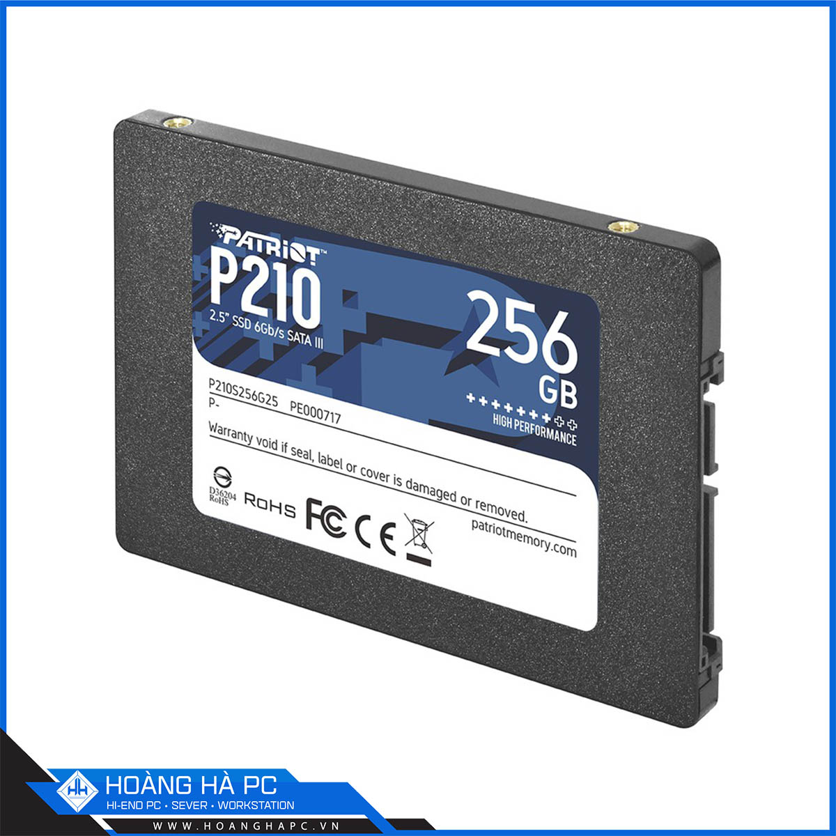 Ổ Cứng SSD Patriot P210 256Gb (2.5 inch Sata III, Đọc 500MB/s - Ghi 400MB/s)