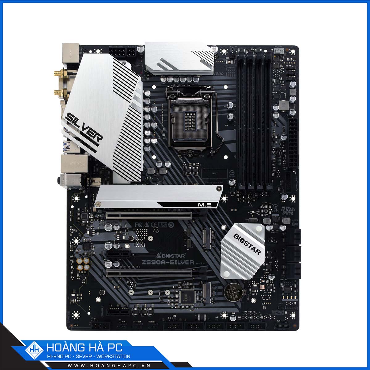 Mainboard BIOSTAR Z590A-SILVER (Intel Z590, LGA 1200, ATX, 4 Khe Cắm Ram DDR4)