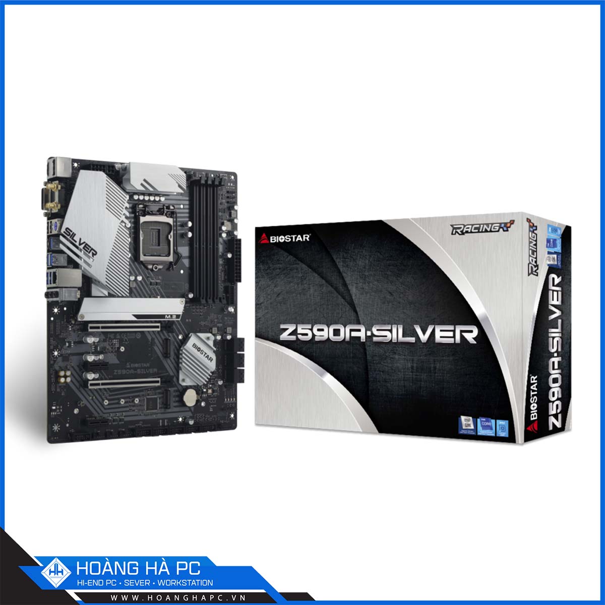 Mainboard BIOSTAR Z590A-SILVER (Intel Z590, LGA 1200, ATX, 4 Khe Cắm Ram DDR4)