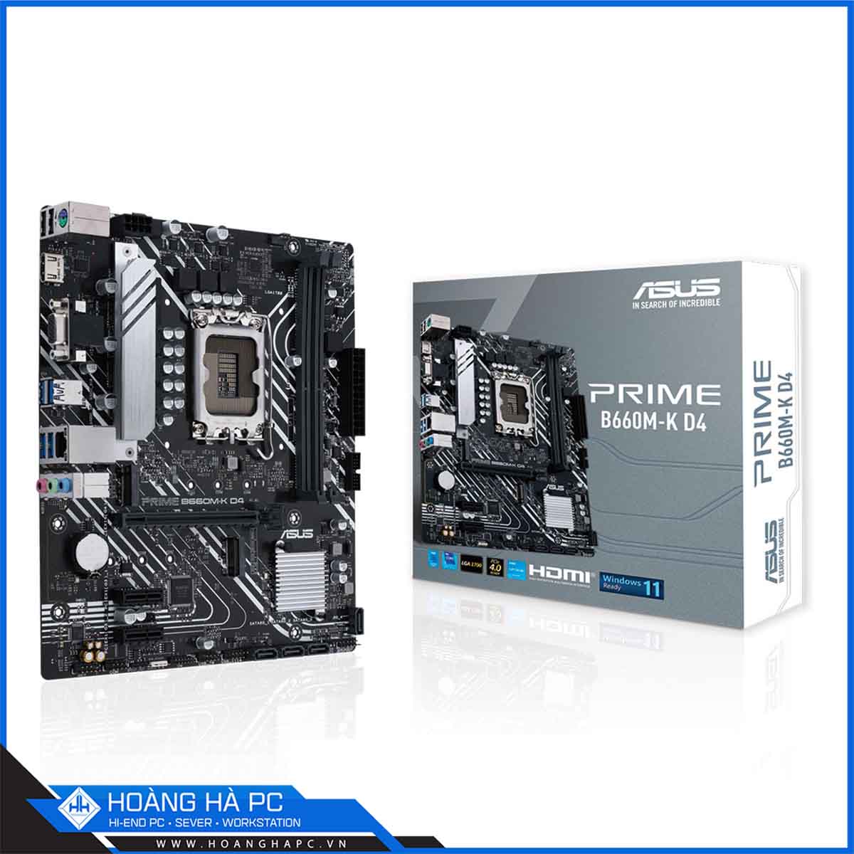 Mainboard Asus PRIME B660M-K D4 (Intel B660, LGA 1700, M-ATX, 2 khe Ram DDR4)