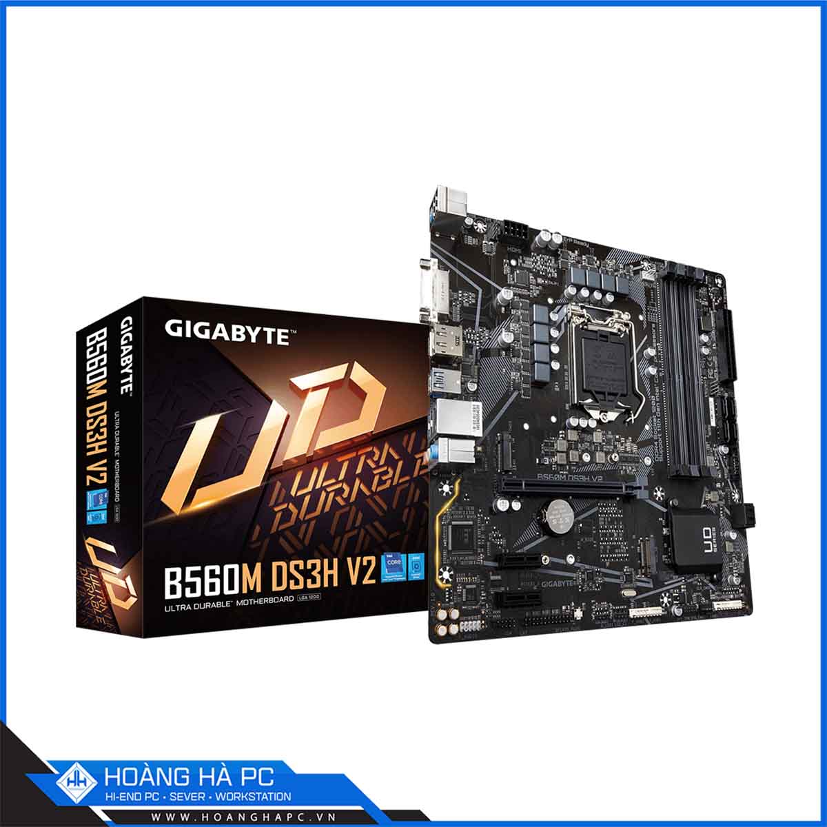 Mainboard Gigabyte B560M-DS3H V2 (Intel B560, LGA 1200, m-ATX, 4 khe Ram DDR4)