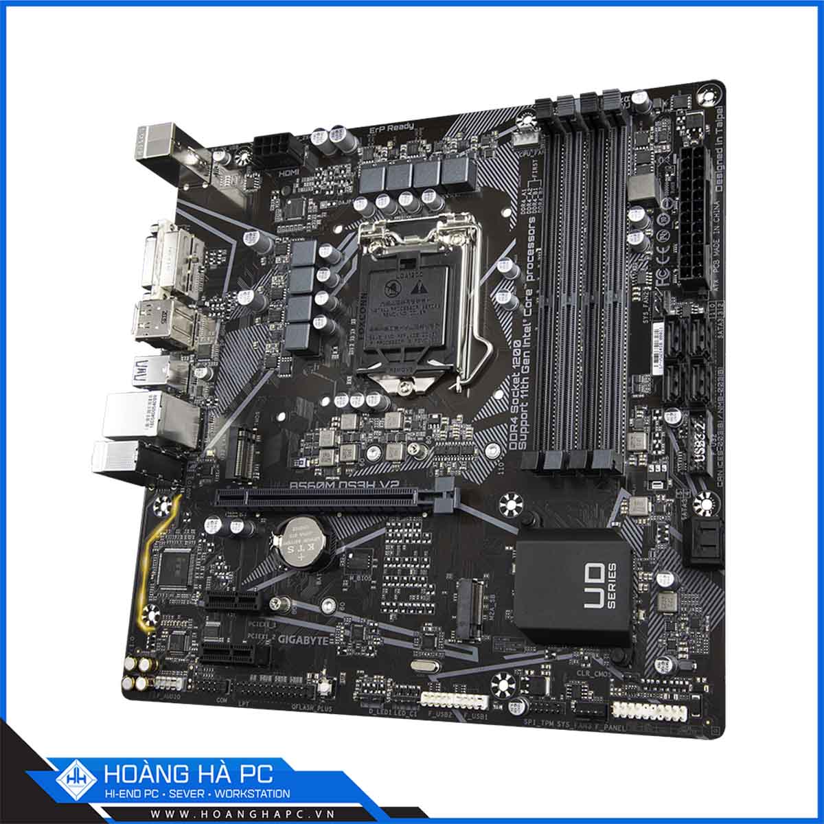 Mainboard Gigabyte B560M-DS3H V2 (Intel B560, LGA 1200, m-ATX, 4 khe Ram DDR4)