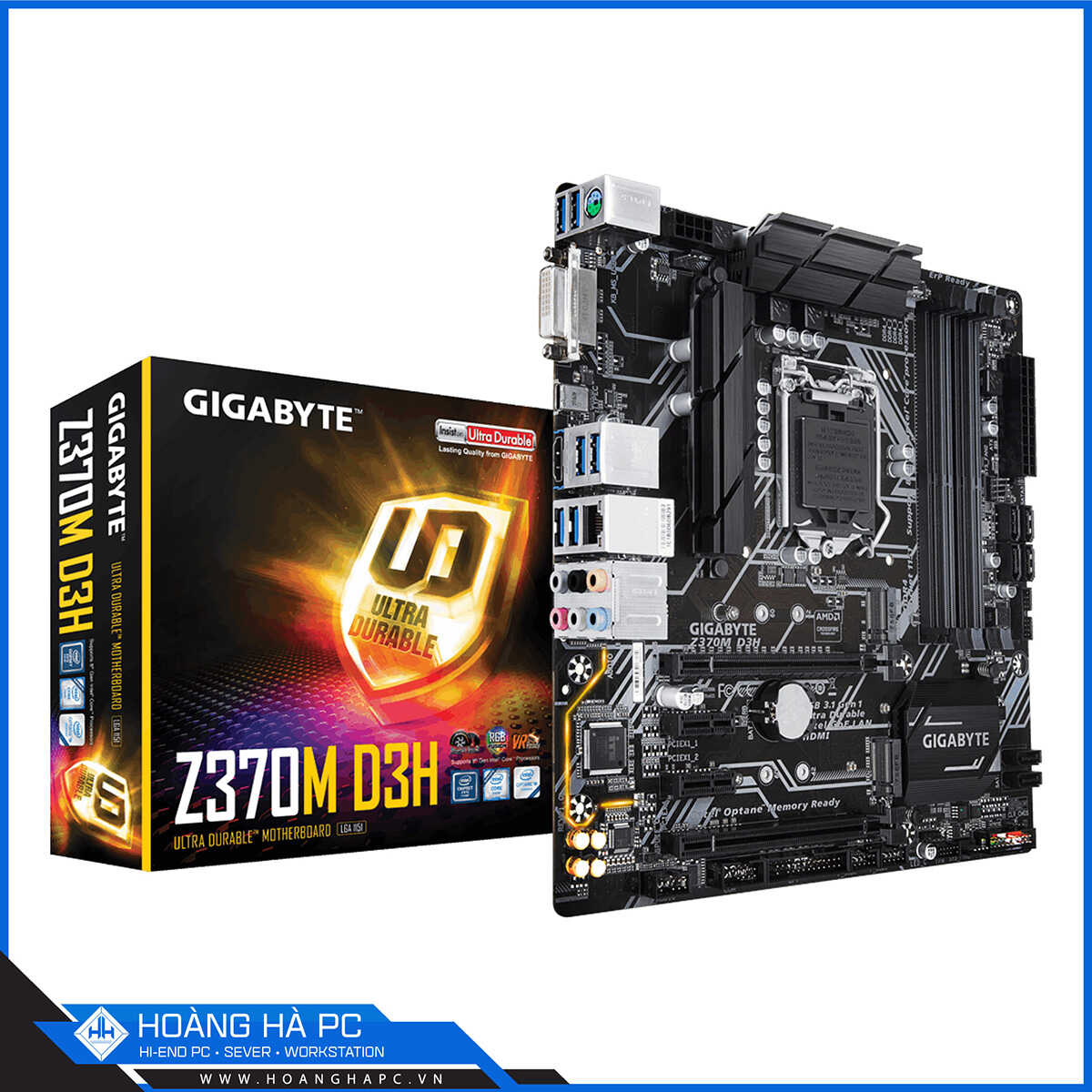 Mainboard Gigabyte Z370M-D3H (Intel Z370, Socket LGA1151, m- ATX, 4 Khe Cắm Ram)