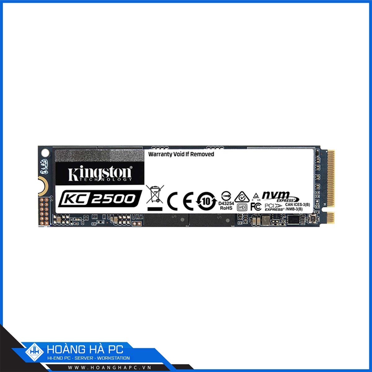 Ổ cứng SSD Kingston KC2500 2TB NVMe M.2 2280 PCIe Gen 3x4 (Đọc 3500MB/s - Ghi 2900MB/s) - (SKC2500M8/2000G)