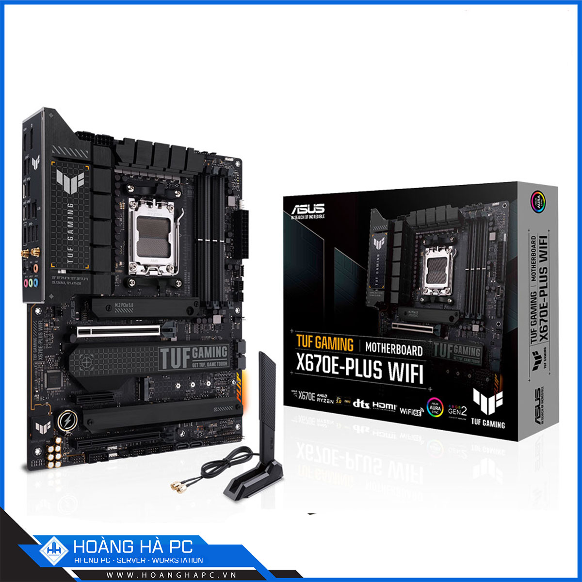 Mainboard ASUS TUF Gaming X670E-PLUS WIFI (AMD X670, Socket AM5, ATX, 4 Khe Cắm Ram DDR5)