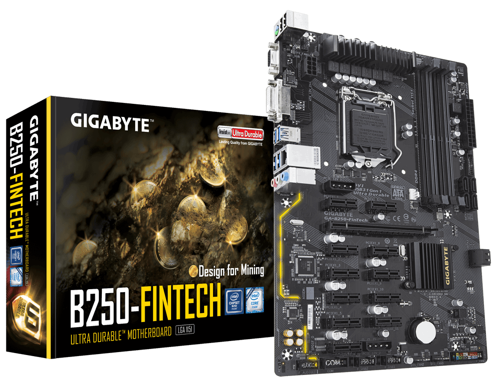 Gigabyte b250 fintech настройка