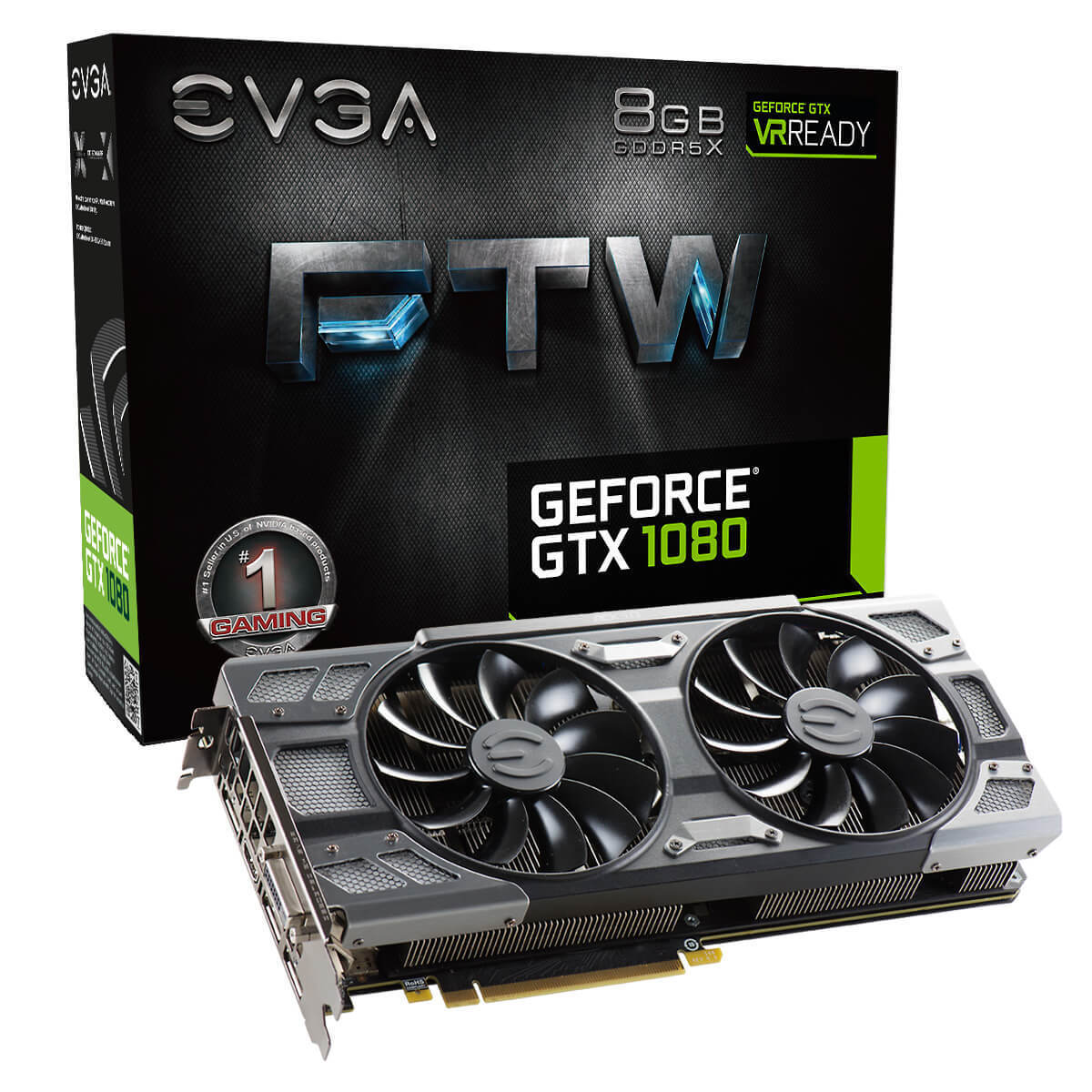 EVGA GeForce GTX 1080 FTW GAMING (P4-6286-KR, 8GB GDDR5X, ACX 3.0 & RGB LED)