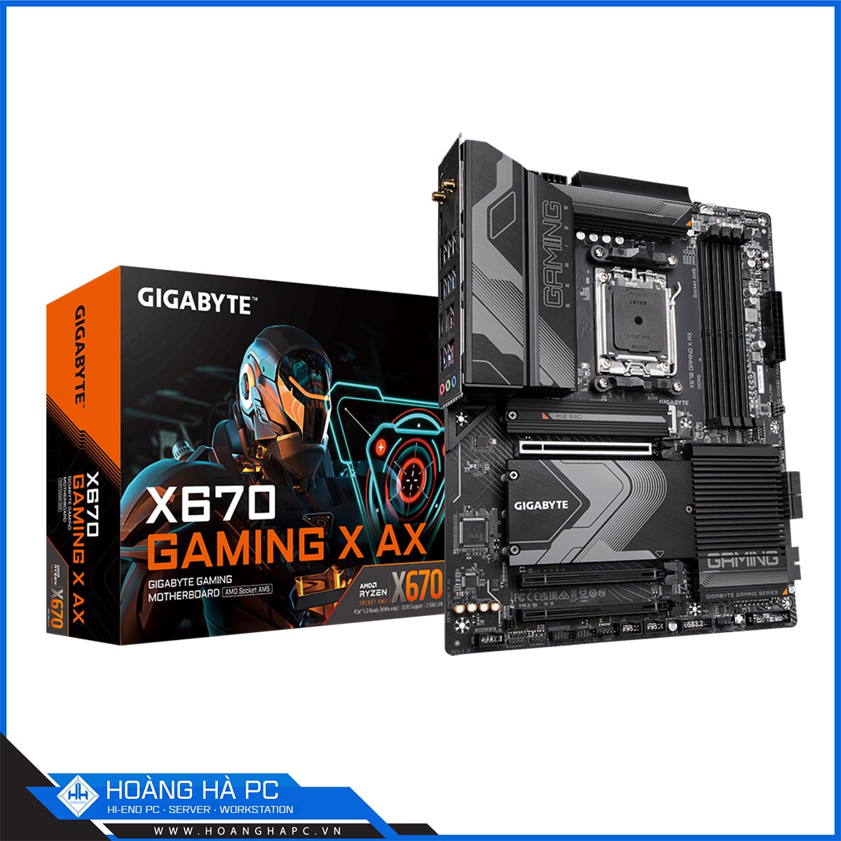 Mainboard GIGABYTE X670 GAMING X AX  (AMD X670, Socket AM5, ATX, 4 Khe Cắm Ram DDR5)