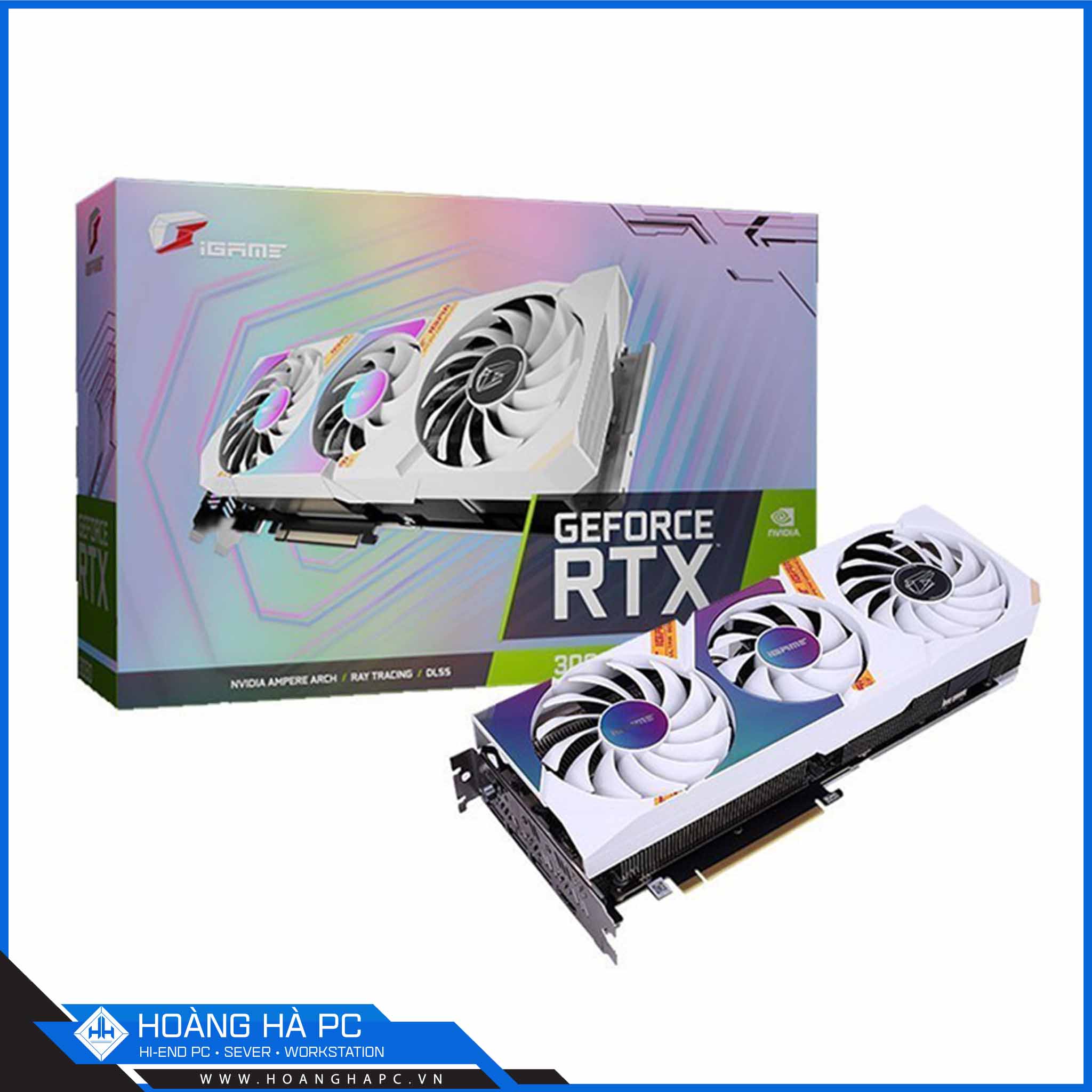 Card màn hình Colorful iGame RTX 3060 Ultra White OC 12G L-V 99% (12GB GDDR6, 192-bit, HDMI +DP, 1x8-pin)