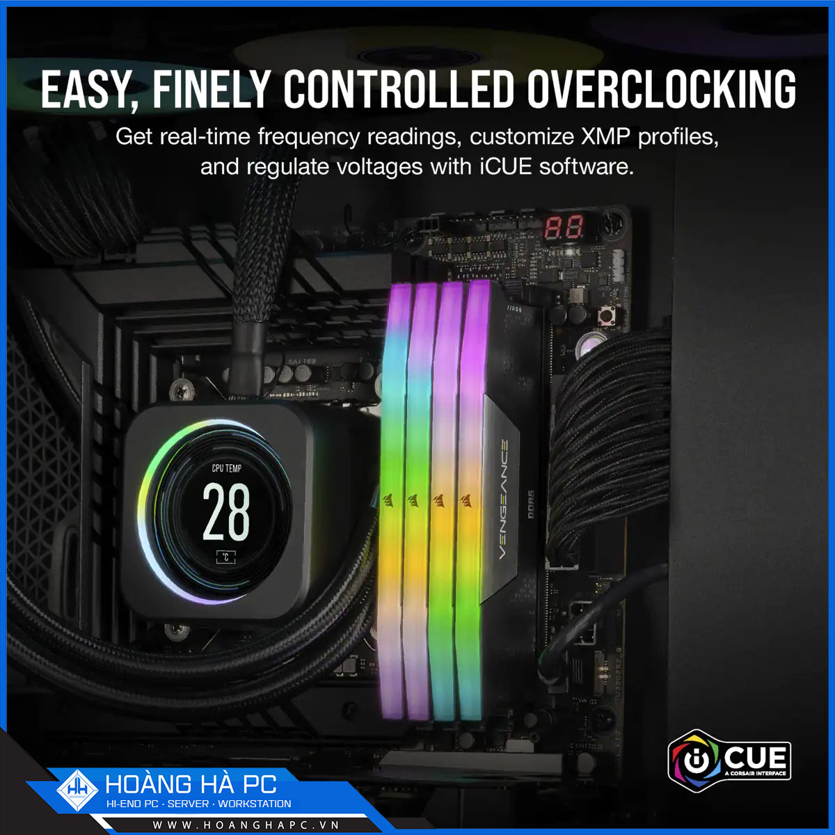 RAM DDR5 CORSAIR VENGEANCE RGB 32G/5200 ( 2x16G )