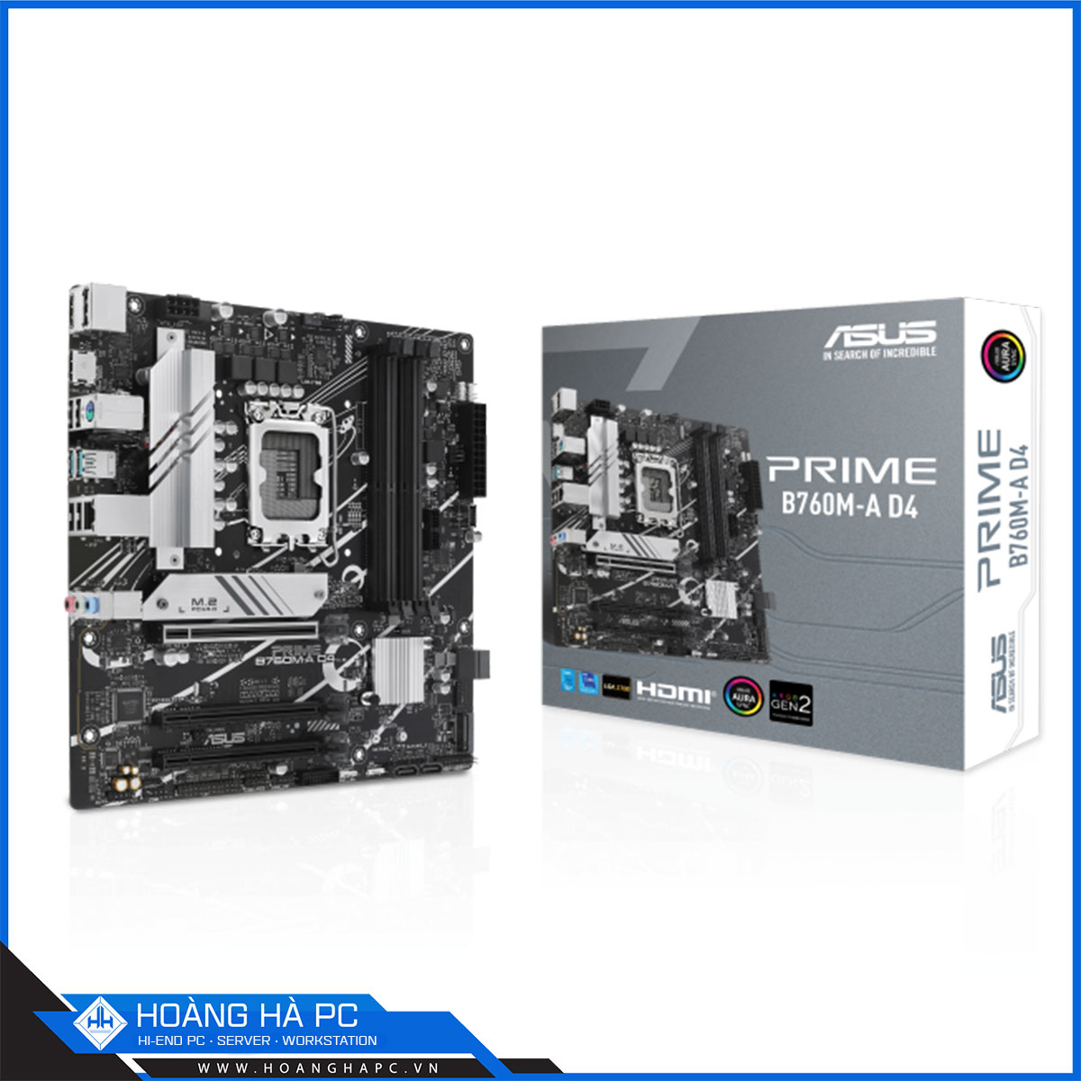 Mainboard ASUS PRIME B760M-A D4 (Intel B760, Socket LGA1700, mATX, 4 khe Ram DDR4)