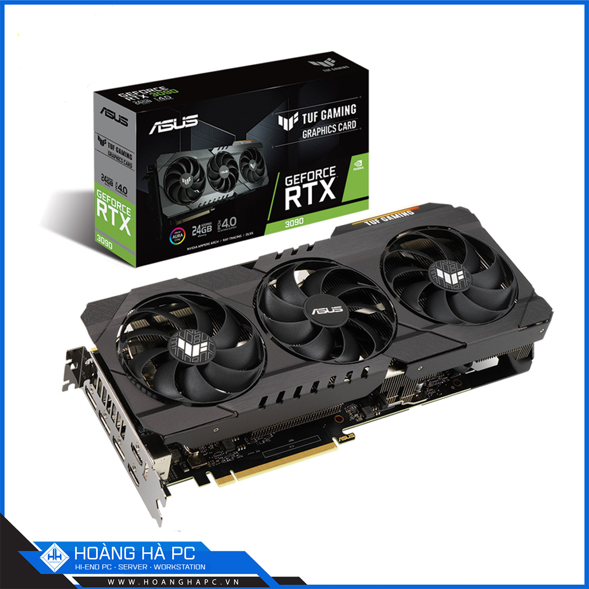 VGA ASUS TUF GAMING GeForce RTX 3090 24GB NEW 99% (24GB GDDR6X, 384-bit, HDMI +DP, 2x8-pin)