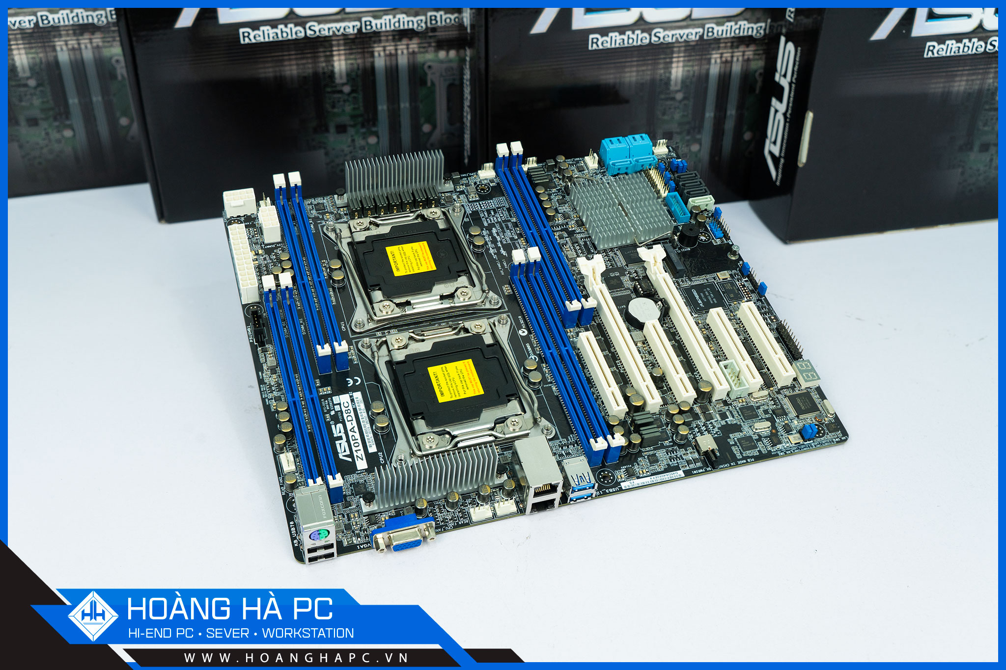 MAINBOARD ASUS Z10PA-D8C (DUAL CPU WORKSTATION) (Intel C612, LGA 2011, ATX, 8 Khe Cắm Ram DDR4)
