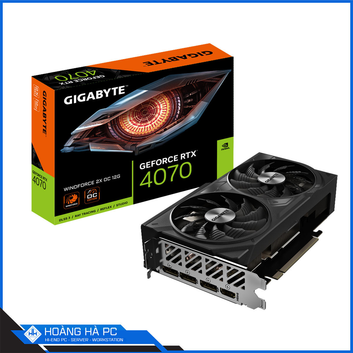 新品　Gigabyte GeForce RTX 4070 WINDFORCE Placa video GIGABYTE GeForce RTX 4070 WINDFORCE 2X OC V2