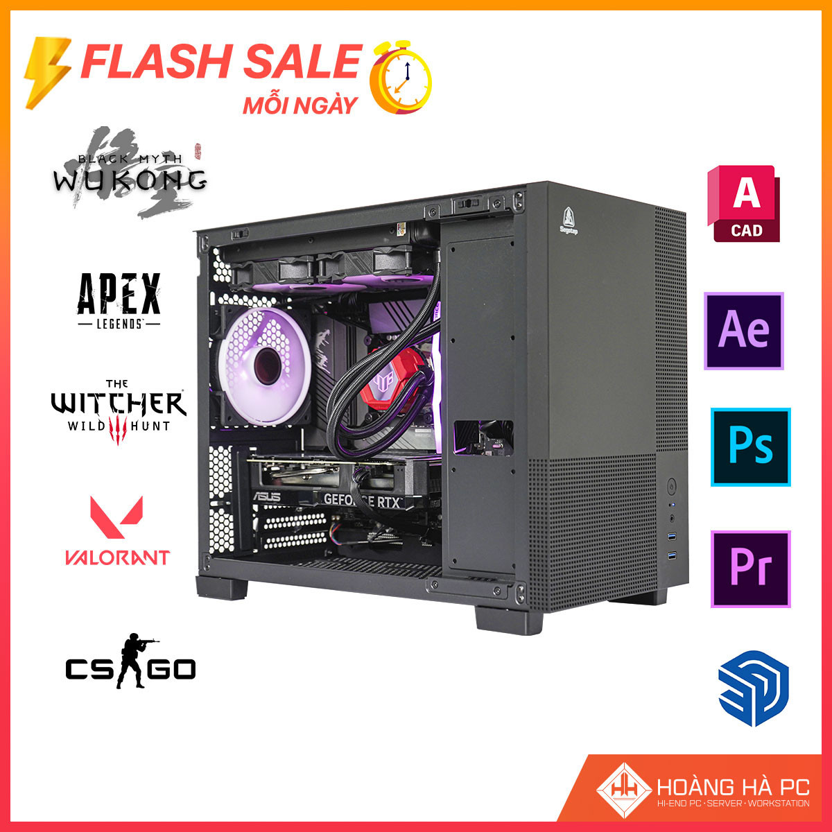 MINI PC GAMING CORE i5 14600K 32GB NVIDIA RTX 4070 12G