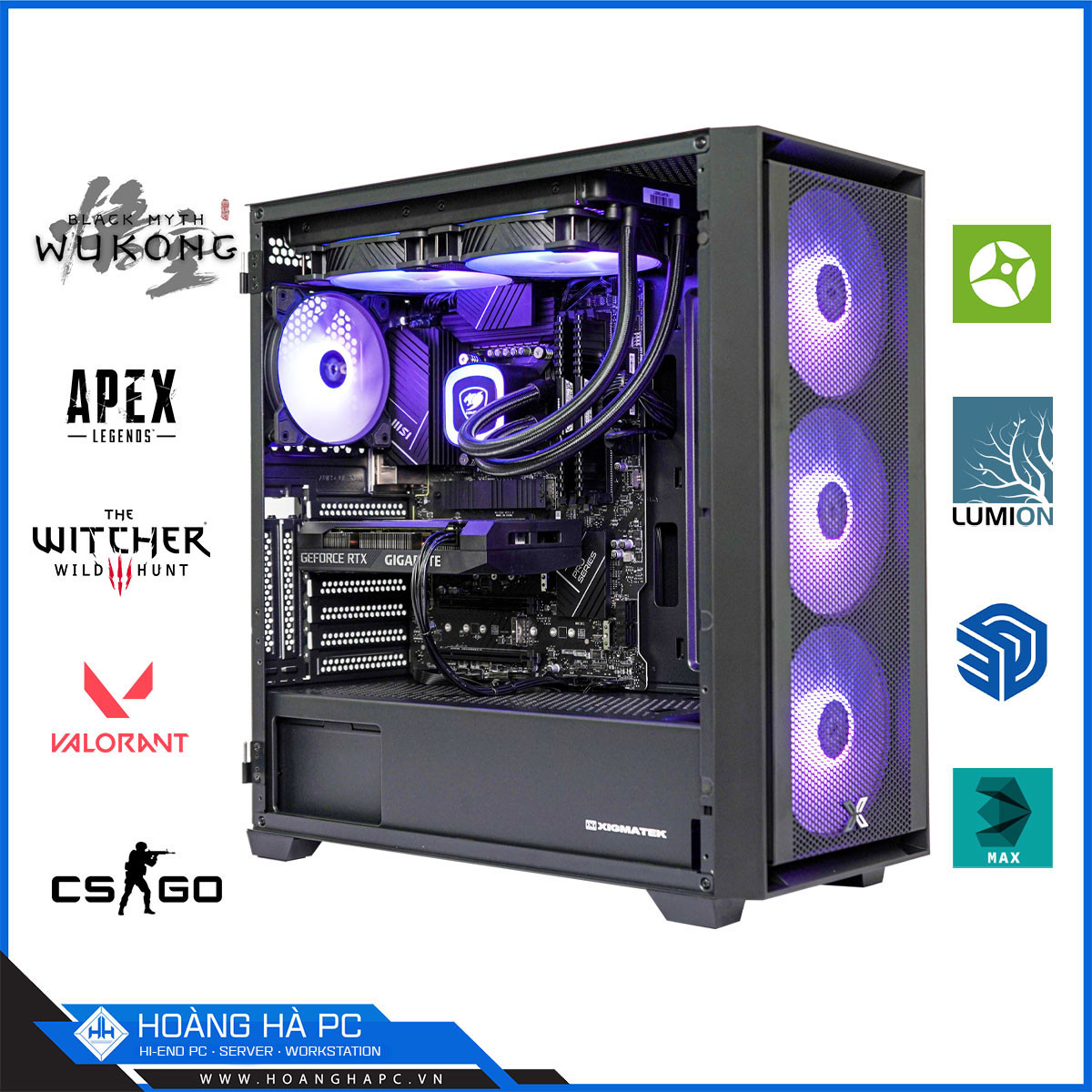 HHPC RYZEN 7 7800X3D | 32G DDR5 | NVIDIA RTX 4080 SUPER 16G