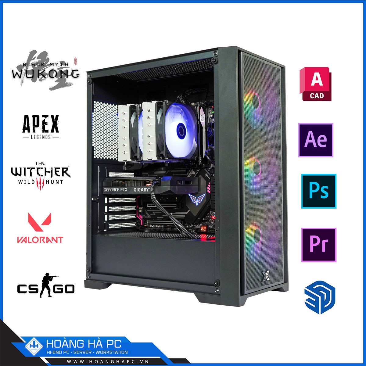 HHPC RYZEN 7 5700X3D | 32G | NVIDIA RTX 4060Ti 16G