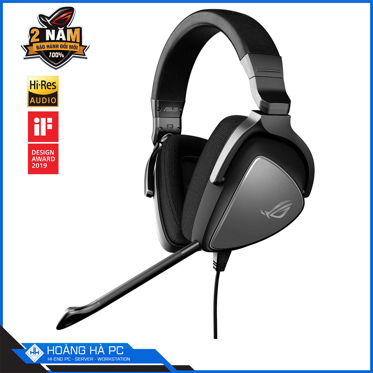 Tai nghe Asus Rog Delta Core (3.5mm/ Đen xám)