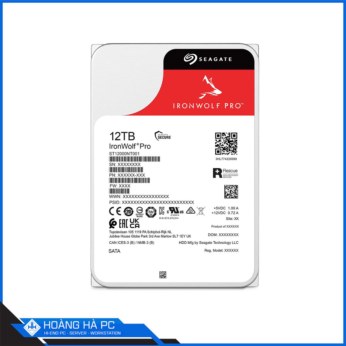Ổ Cứng HDD Seagate Ironwolf Pro 12TB - Chính Hãng, Giá Rẻ!