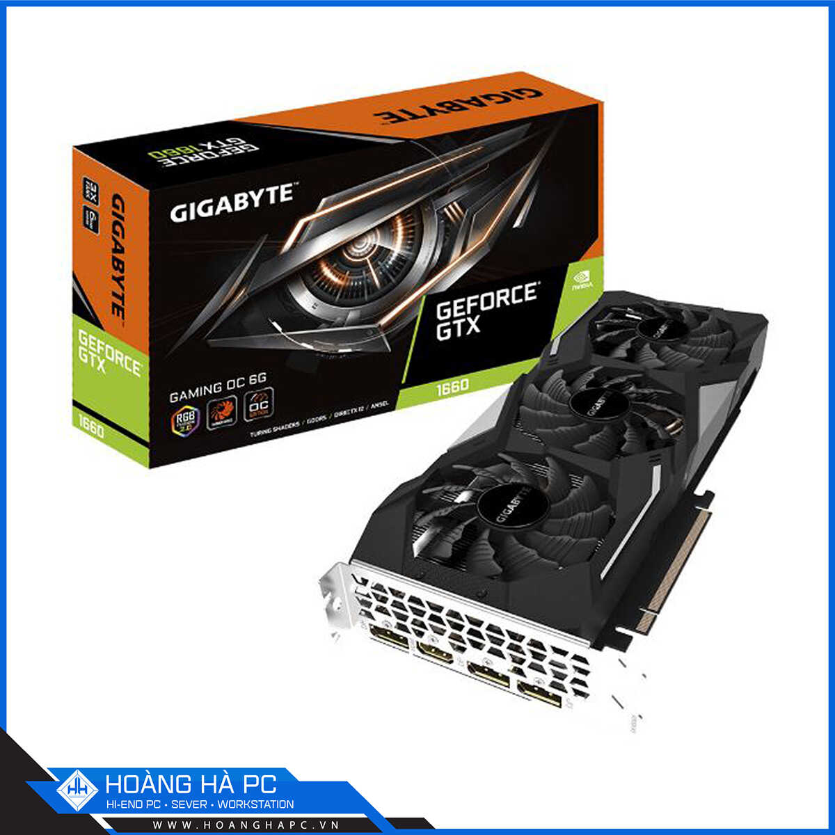 VGA GIGABYTE GeForce GTX 1660 GAMING OC 6G