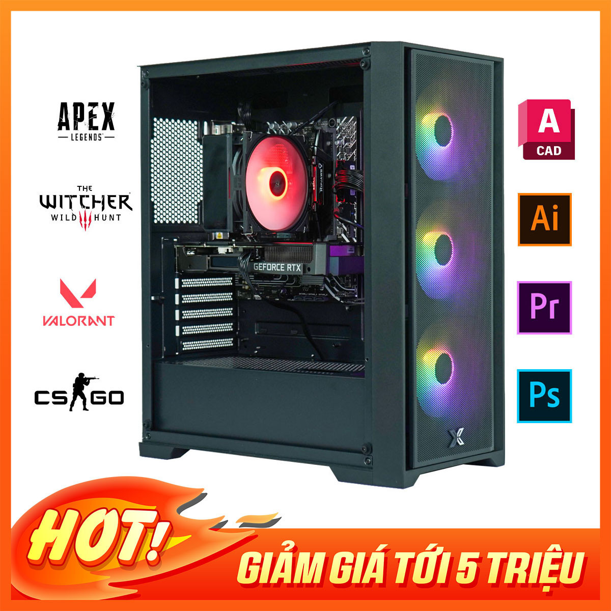 HHPC CORE i5 14600KF | 16G | NVIDIA RTX 5060 8G