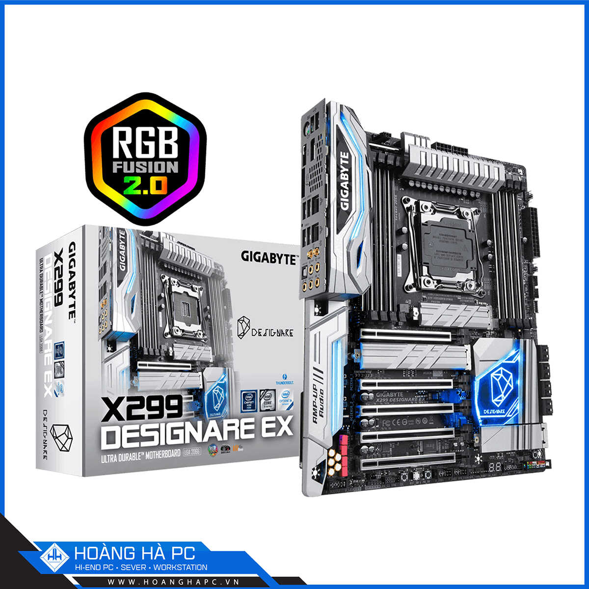 Mainboard GIGABYTE X299 DESIGNARE EX (Intel X299, LGA 2066, ATX, 8 Khe Cắm Ram DDR4)