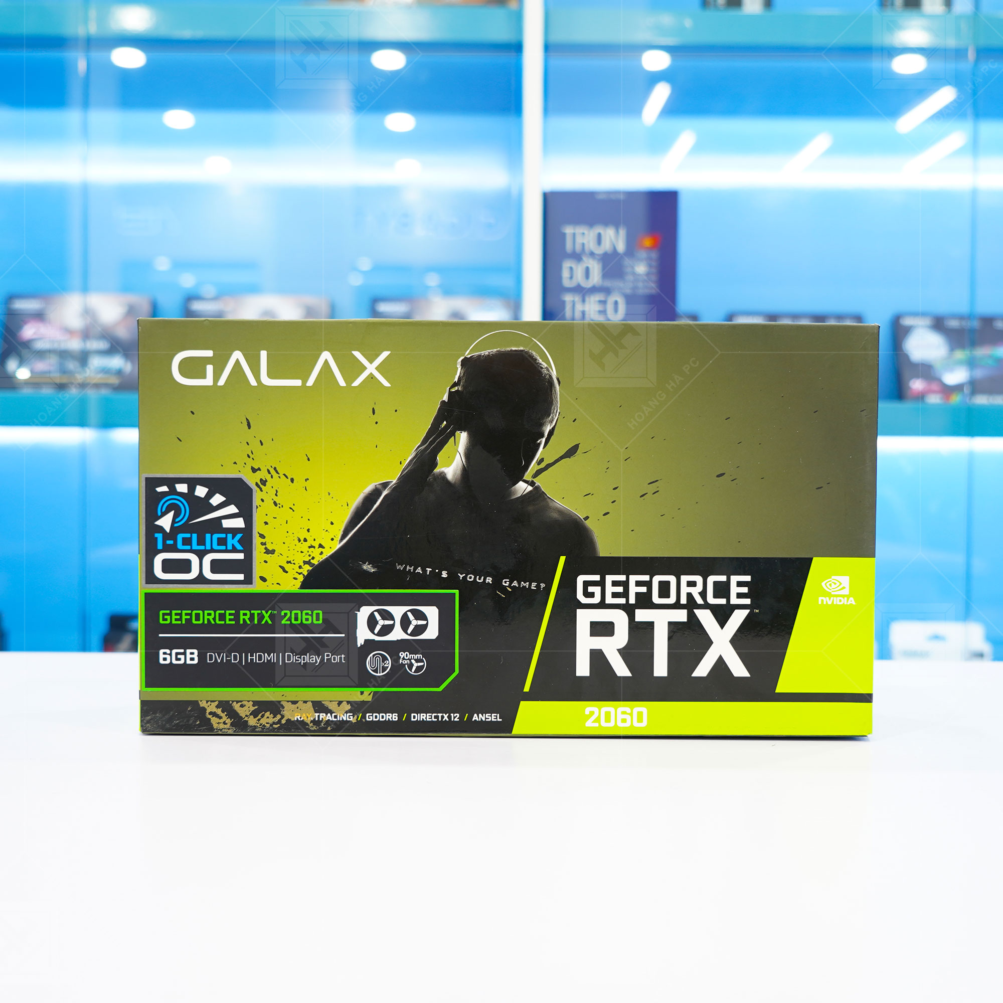 VGA Galax RTX 2060 1 Click OC 6G Black (6GB GDDR6, 192-bit, HDMI +DP, 1x8-pin)