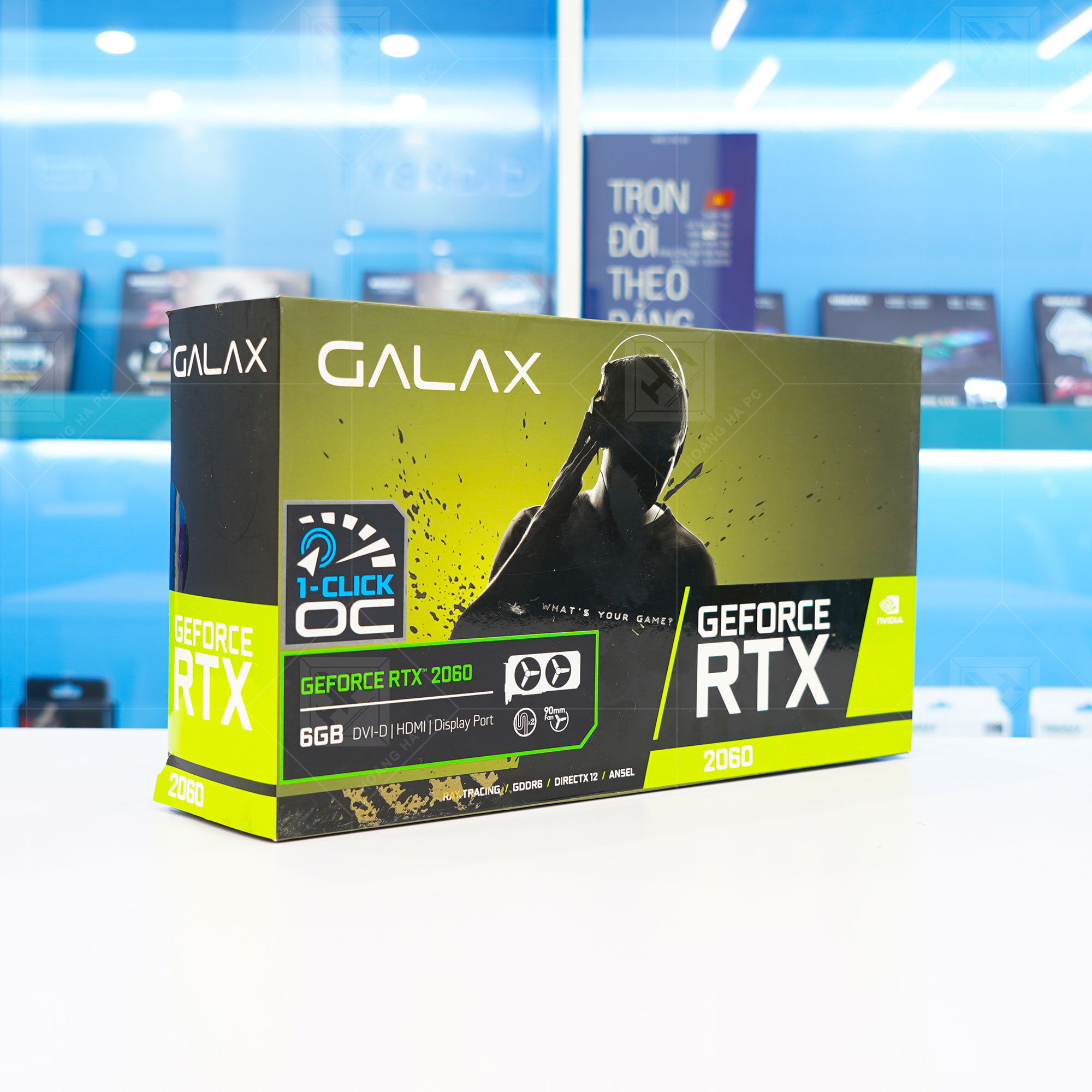 VGA Galax RTX 2060 1 Click OC 6G Black (6GB GDDR6, 192-bit, HDMI +DP, 1x8-pin)