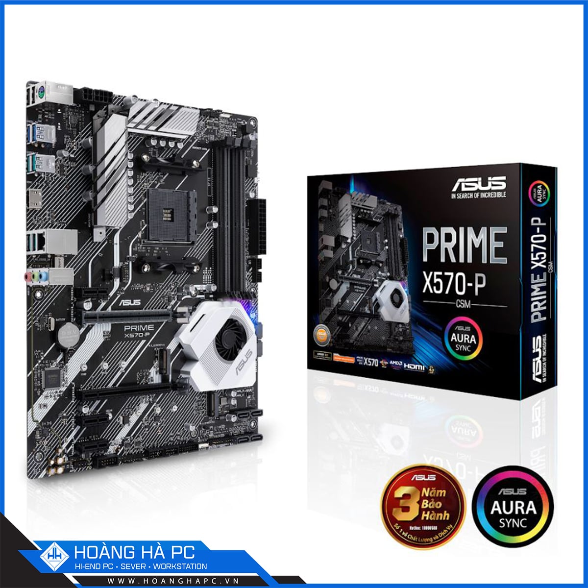 Mainboard ASUS PRIME X570-PRO/CSM AM4 (AMD X570, Socket AM4, 4 Khe Cắm Ram DDR4)