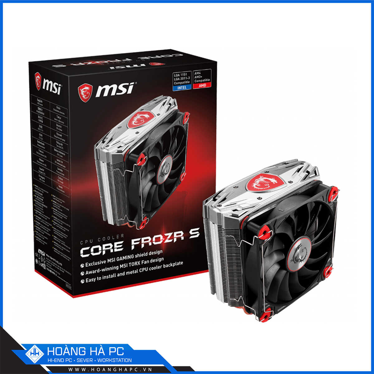 Tản Nhiệt Khí CPU MSI Core Frozr S